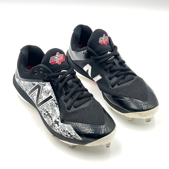 New Balance Metal Spikes Baseball Sport Cleats L4040PK4 Black Camo Men’s Size 7 - Picture 3 of 12
